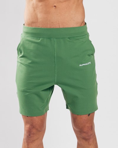 Alphalete 4-Way Stretch 8" Korta Gröna | NEDW-38564
