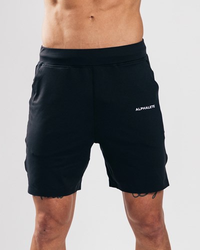 Alphalete 4-Way Stretch 8" Korta Svarta | LIBY-76308