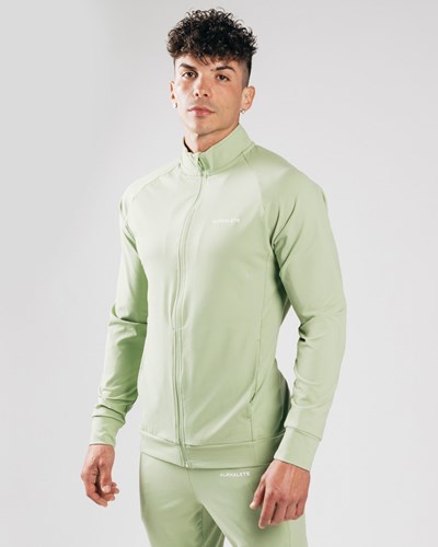 Alphalete 4-Way Stretch Track Jacket Frozen Spring | FDYG-39501