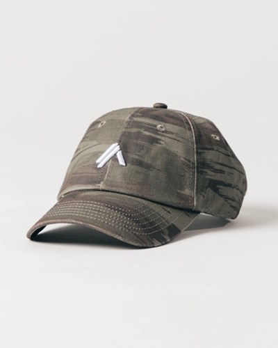 Alphalete Adjustable Cap Olivgröna Camo | IRYE-34670