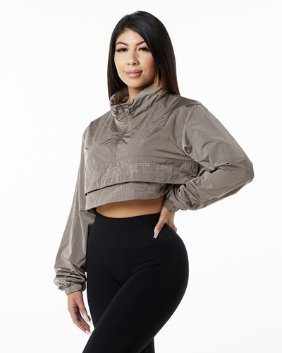 Alphalete All-Purpose Crop Jacket Bruna | IEXG-67459