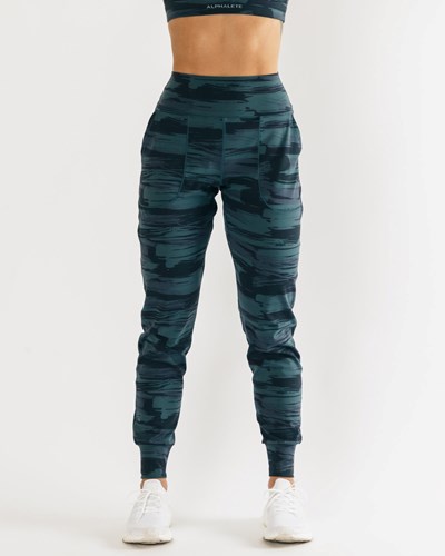 Alphalete All-Purpose Jogger Blå Camo | IGRV-16483