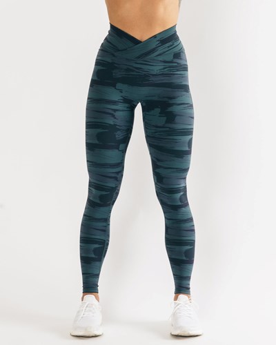 Alphalete All-Purpose Legging Blå Camo | DTOV-87245