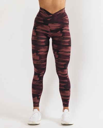 Alphalete All-Purpose Legging Vinröda Camo | AKWU-74238