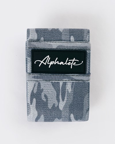 Alphalete Alphalete Glute Band Silver Camo | HEUP-51870
