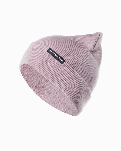 Alphalete Bomull Knit Beanie Lila | GDFP-65417