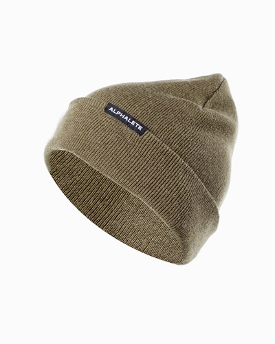 Alphalete Bomull Knit Beanie Mörk | JLCP-20387