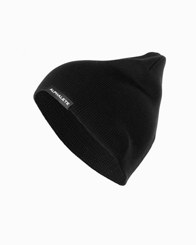 Alphalete Bomull Knit Beanie Svarta | SANJ-60947