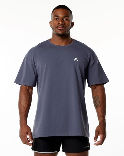 Alphalete Drop Shoulder Tee Lila | CRSP-39026