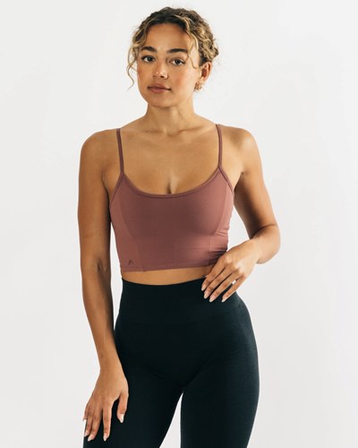 Alphalete Fitted Cropped Tank Mauve | GCJV-70453