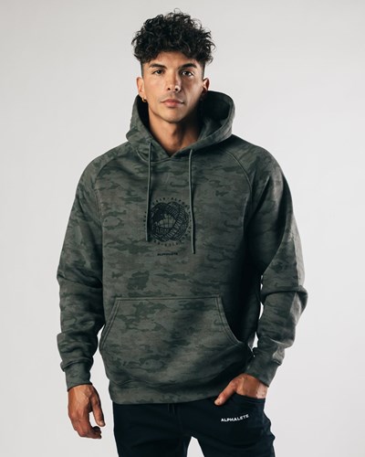 Alphalete Fitted Performance Hoodie Gröna | NBAW-53064