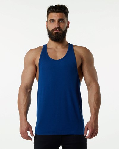 Alphalete Fitted Premium Stringer Blå | HZQV-43780