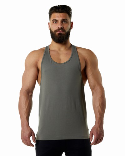 Alphalete Fitted Premium Stringer Grå | VFBD-73041