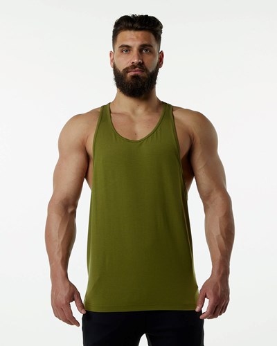 Alphalete Fitted Premium Stringer Gröna | IFXL-21786