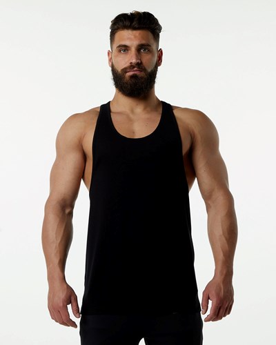Alphalete Fitted Premium Stringer Svarta | ZUNI-35916