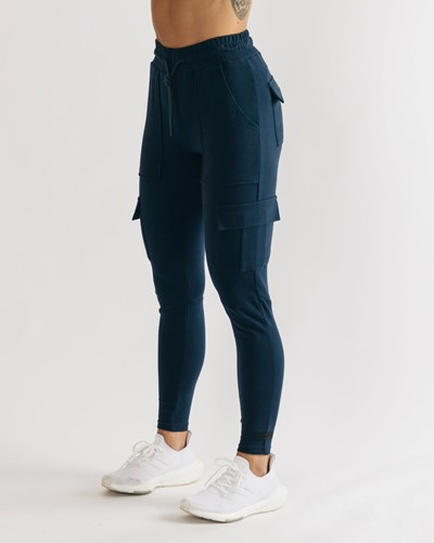 Alphalete Fitted Single-Brushed 29" Cargo Pant Mörk | HYQX-85231