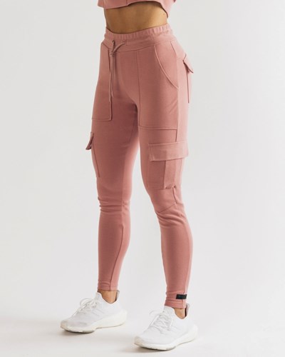 Alphalete Fitted Single-Brushed 29" Cargo Pant Cranberry Ice | VCYG-81734