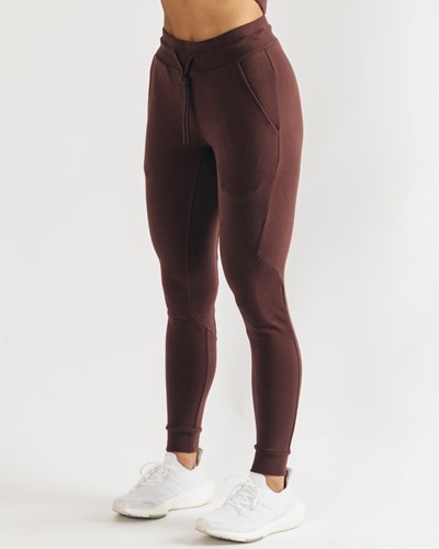Alphalete Fitted Single-Brushed 29" Jogger Mahogany | EJTG-91784
