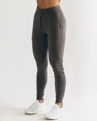 Alphalete Fitted Single-Brushed 29" Jogger Iron Ore | QJUA-62570