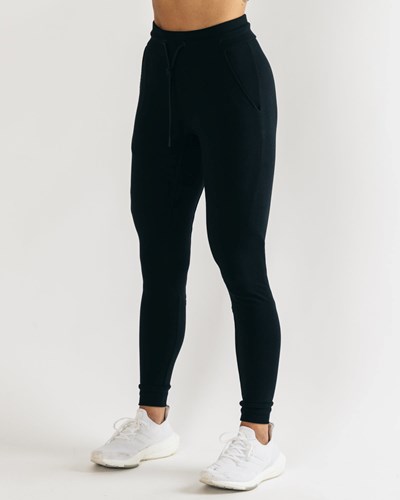 Alphalete Fitted Single-Brushed 29" Jogger Svarta | QSCY-91870
