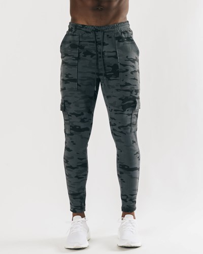 Alphalete Fitted Single-Brushed 30" Cargo Pant Camo | GDPN-97610