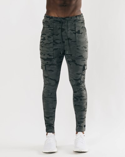 Alphalete Fitted Single-Brushed 30" Cargo Pant Camo | LNTW-21590