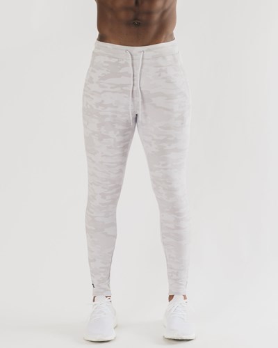 Alphalete Fitted Single-Brushed 30" Jogger Silver Camo | LIFE-29416