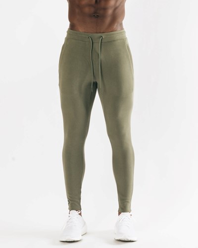 Alphalete Fitted Single-Brushed 30" Jogger Ljusolivgröna | NXPE-35407