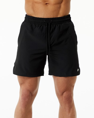 Alphalete Fodrade Swim Trunk Svarta | XBID-53406