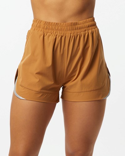 Alphalete Fodrade Woven 4-Way Stretch Korta Chestnut | KGHI-09413