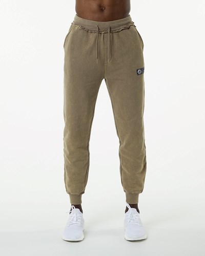 Alphalete Heavyweight Washed Terry Jogger Smokey Quartz | AGIV-83752