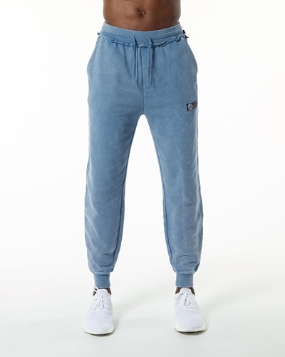 Alphalete Heavyweight Washed Terry Jogger Blå | RAED-52741