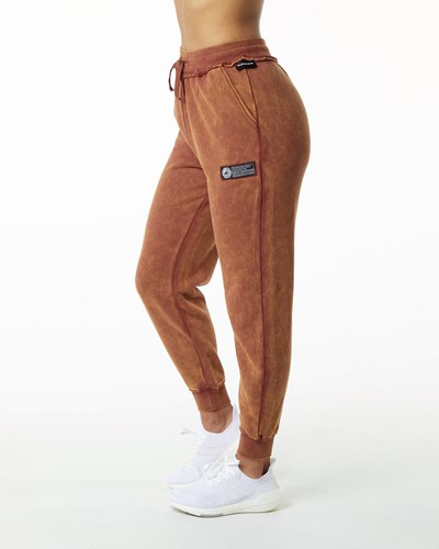 Alphalete Heavyweight Washed Terry Jogger Bloodstone | UMRG-29631