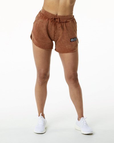 Alphalete Heavyweight Washed Terry Korta Bloodstone | NESF-86254