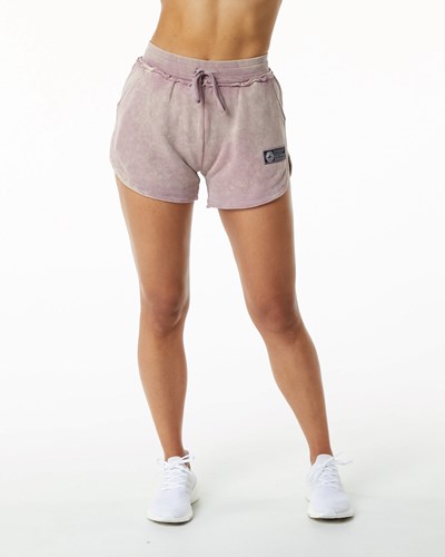 Alphalete Heavyweight Washed Terry Korta Rosa | OKTP-81247