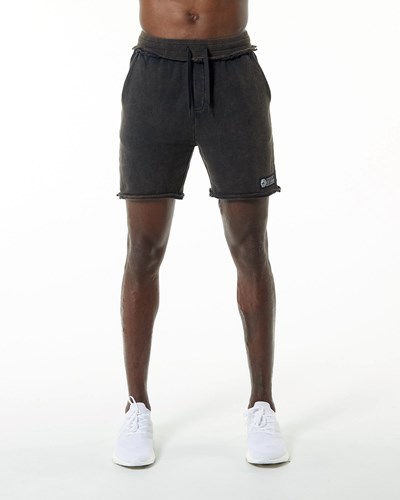 Alphalete Heavyweight Washed Terry Korta Onyx | USIG-84653