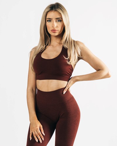 Alphalete High-Impact Seamless Sports Bra Koppar | AKUE-01486