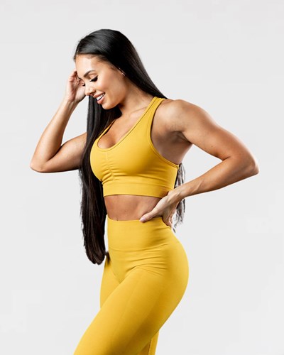 Alphalete High-Impact Seamless Sports Bra Golden Hour | AMVU-02135