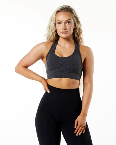 Alphalete High-Impact Seamless Sports Bra Grå | BZMU-61274