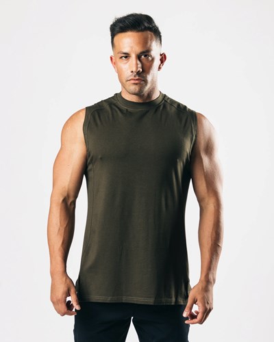 Alphalete High-Neck Premium Cutoff Espresso | XGYS-01946