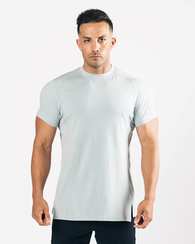 Alphalete High-Neck Premium Korta Sleeve North Shore | SDZG-67583