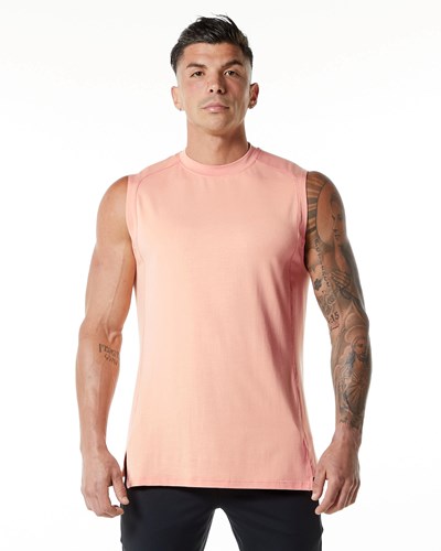 Alphalete High-Neck Premium Tank Korall | TNJS-83521