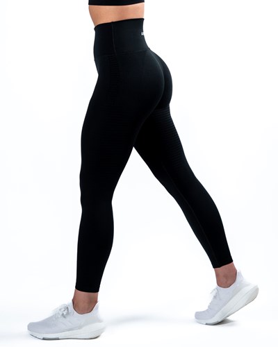 Alphalete High-Performance Seamless Legging Svarta | URKX-72695