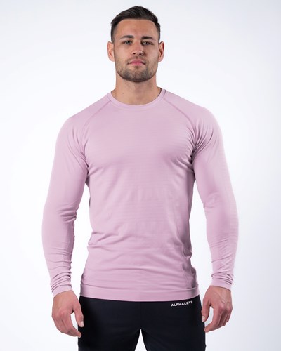 Alphalete High Performance Seamless Long Sleeve Tee Bloom | CBUH-47286