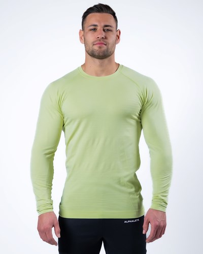 Alphalete High Performance Seamless Long Sleeve Tee Frozen Spring | OSZD-06254