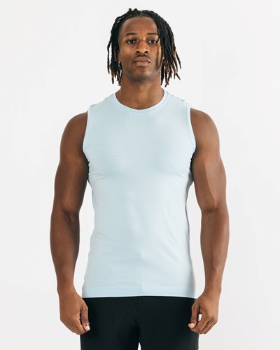 Alphalete High Performance Seamless Tank Blå | HBNL-45701