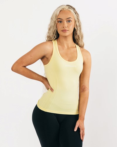 Alphalete High Performance Seamless Tank Lemonade | WNIH-75426