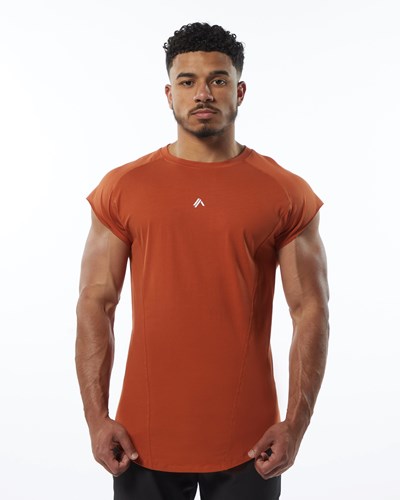 Alphalete High Performance Ärmlös Tee Sour Tangerine | NCDT-62158
