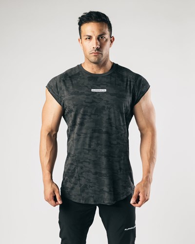 Alphalete High Performance Ärmlös Tee Svarta Camo | MTOH-08346