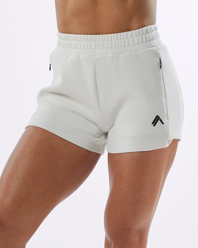 Alphalete Interlock Knit 3.5" Korta Grädde | SJPH-65084